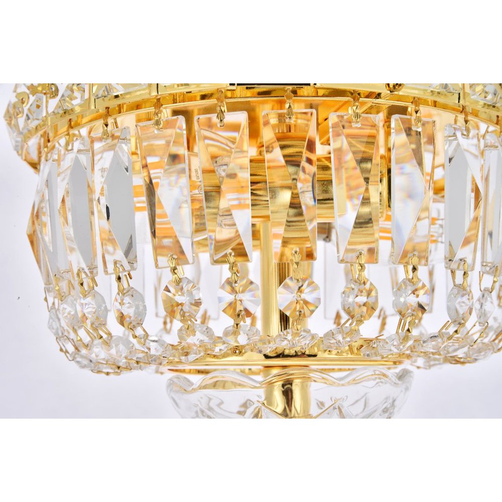 Elegant Lighting TRANQUIL V2528F8G/RC Flush Mount Transitional - Gold