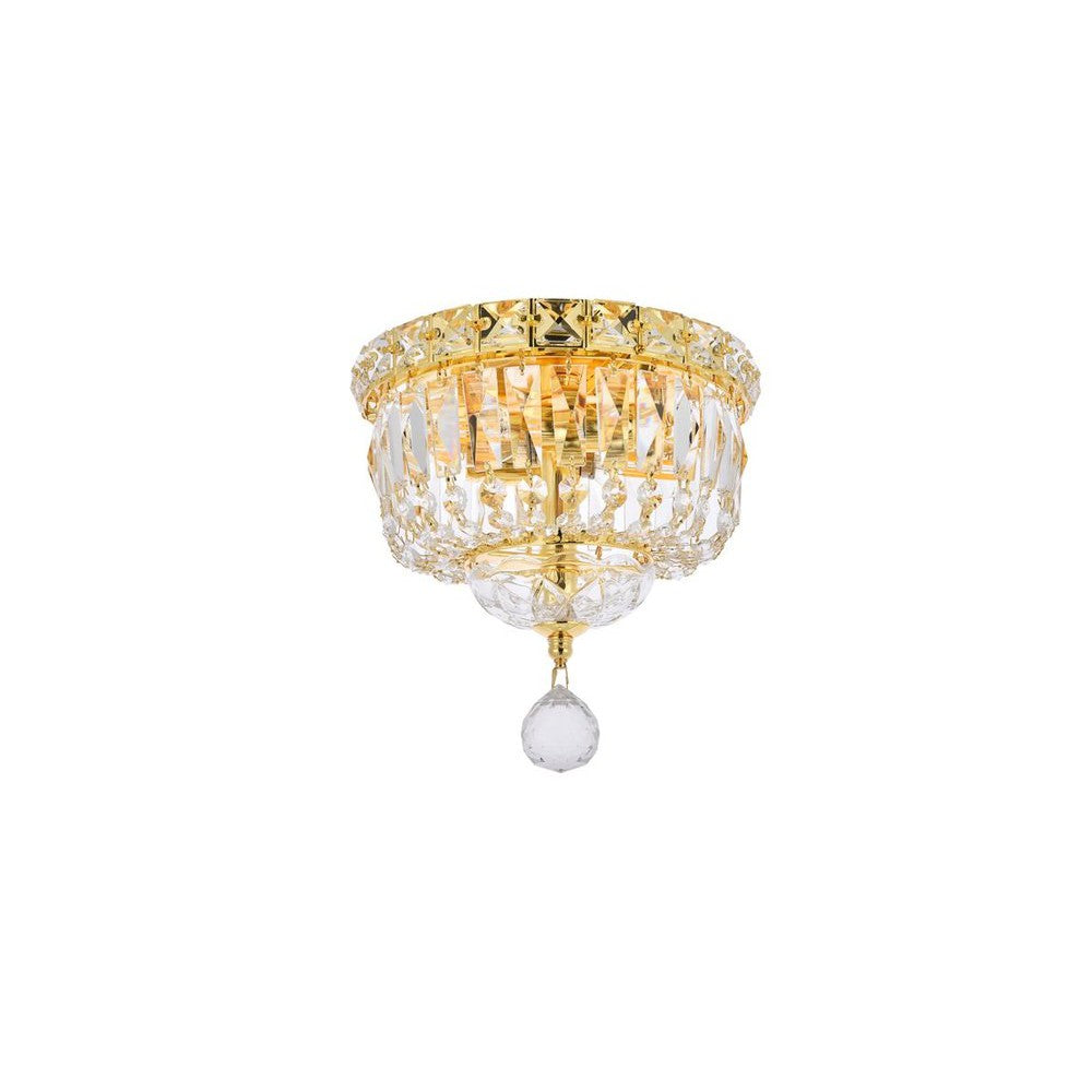 Elegant Lighting TRANQUIL V2528F8G/RC Flush Mount Transitional - Gold