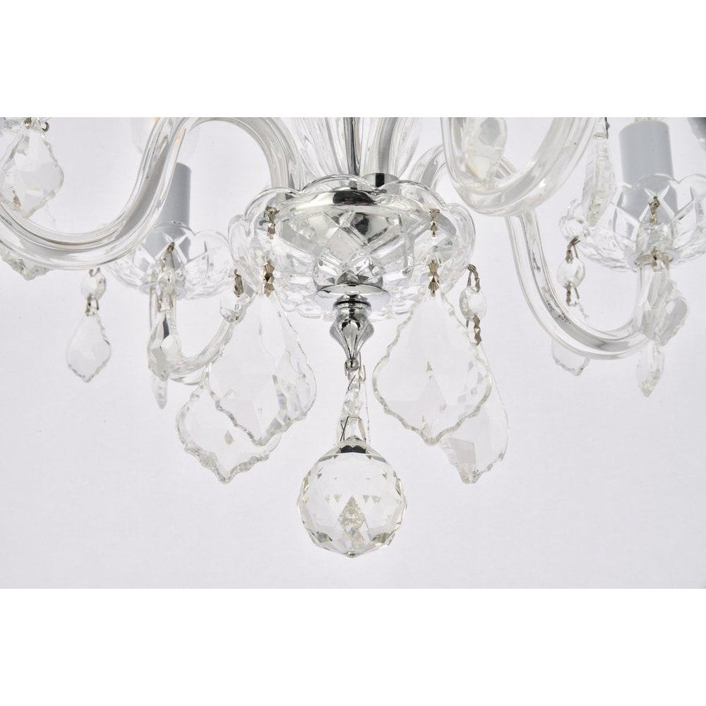 Elegant Lighting ROCOCO V7804D15C/RC Pendant Transitional - Chrome