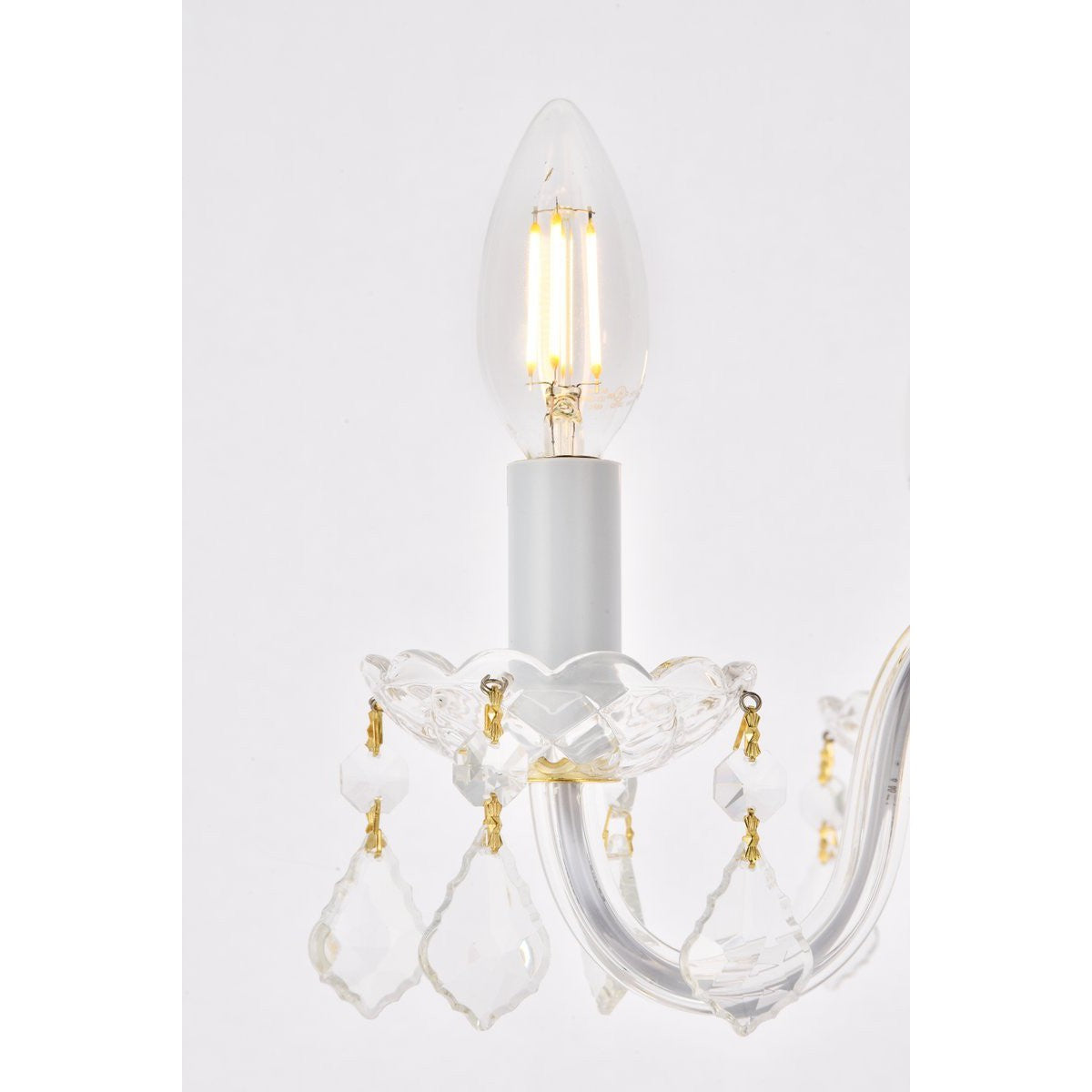 Elegant Lighting ROCOCO V7804D15G/RC Pendant Transitional - Gold