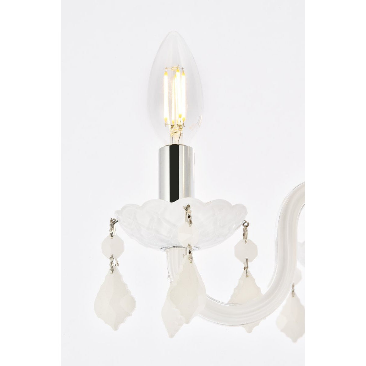 Elegant Lighting ROCOCO V7804D15WH-WH/RC Pendant Transitional - White