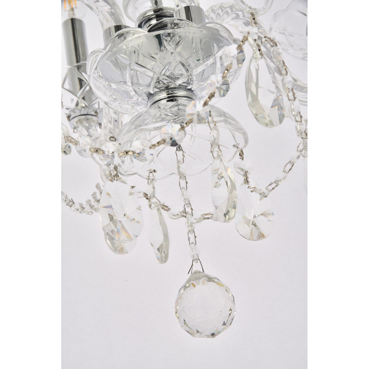 Elegant Lighting PRINCETON V7834D17C/RC Pendant Transitional - Chrome