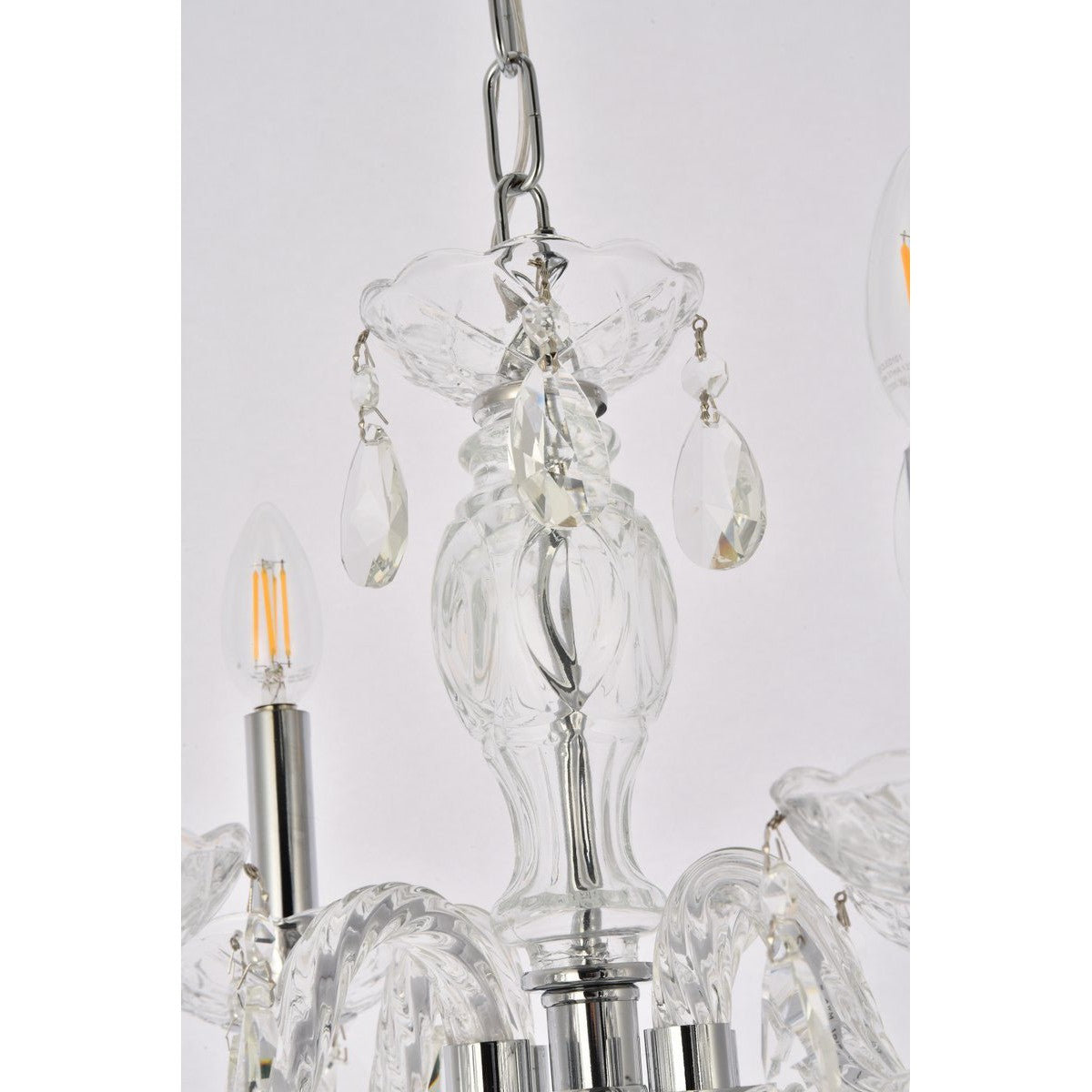 Elegant Lighting PRINCETON V7834D17C/RC Pendant Transitional - Chrome