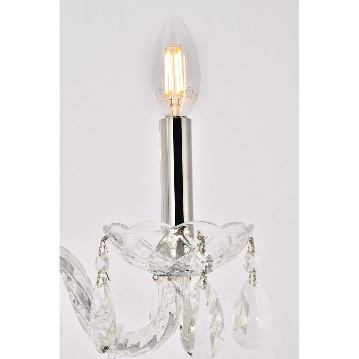 Elegant Lighting PRINCETON V7834D17C/RC Pendant Transitional - Chrome