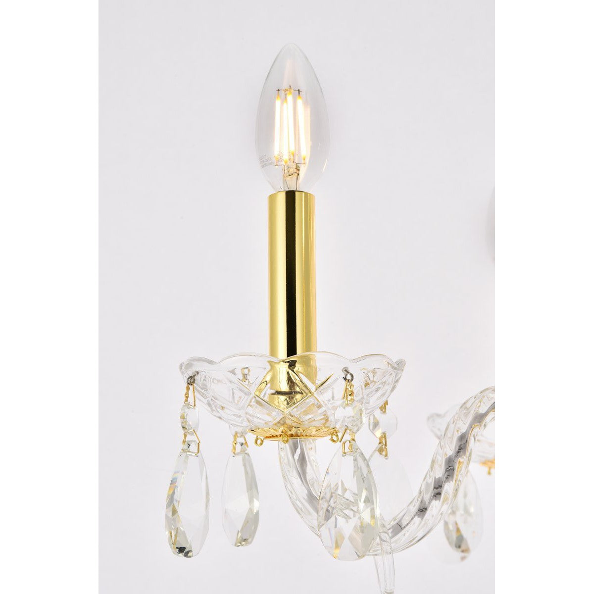 Elegant Lighting PRINCETON V7834D17G/RC Pendant Transitional - Gold