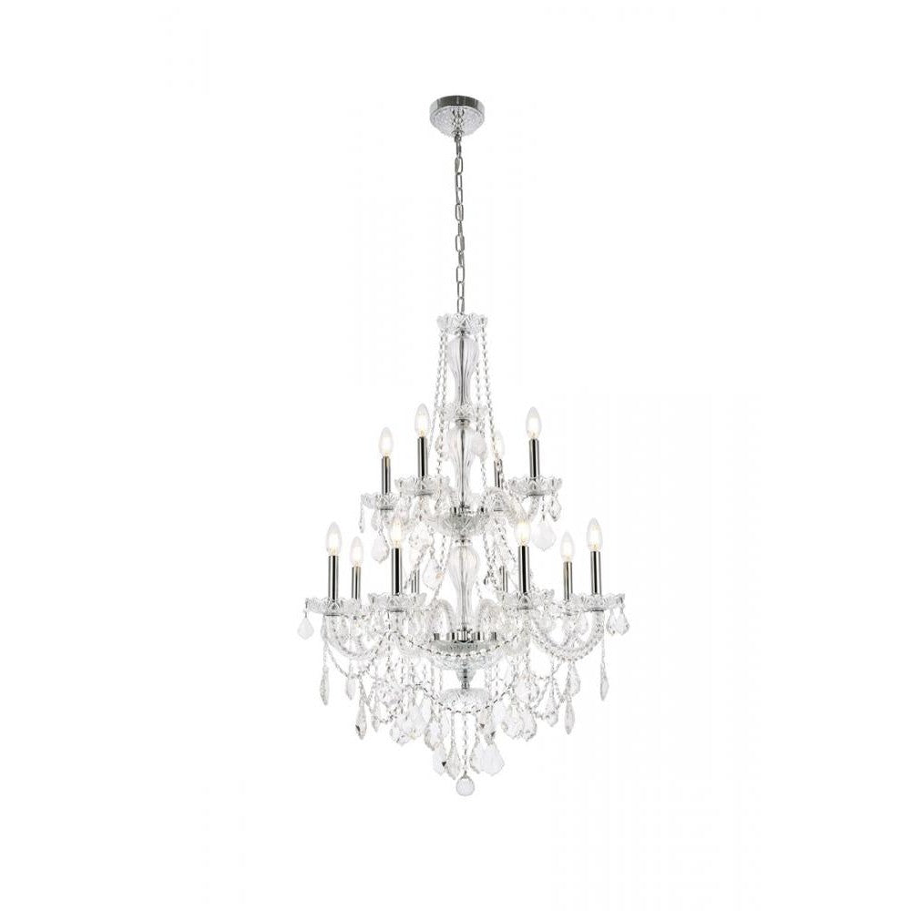 Elegant Lighting GISELLE V7890D28C/RC Chandelier Transitional - Chrome