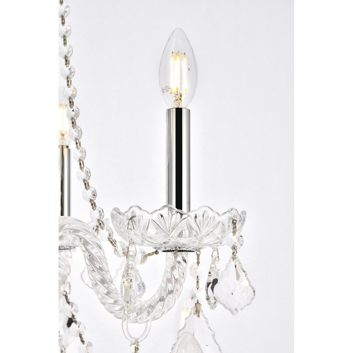 Elegant Lighting GISELLE V7890D28C/RC Chandelier Transitional - Chrome