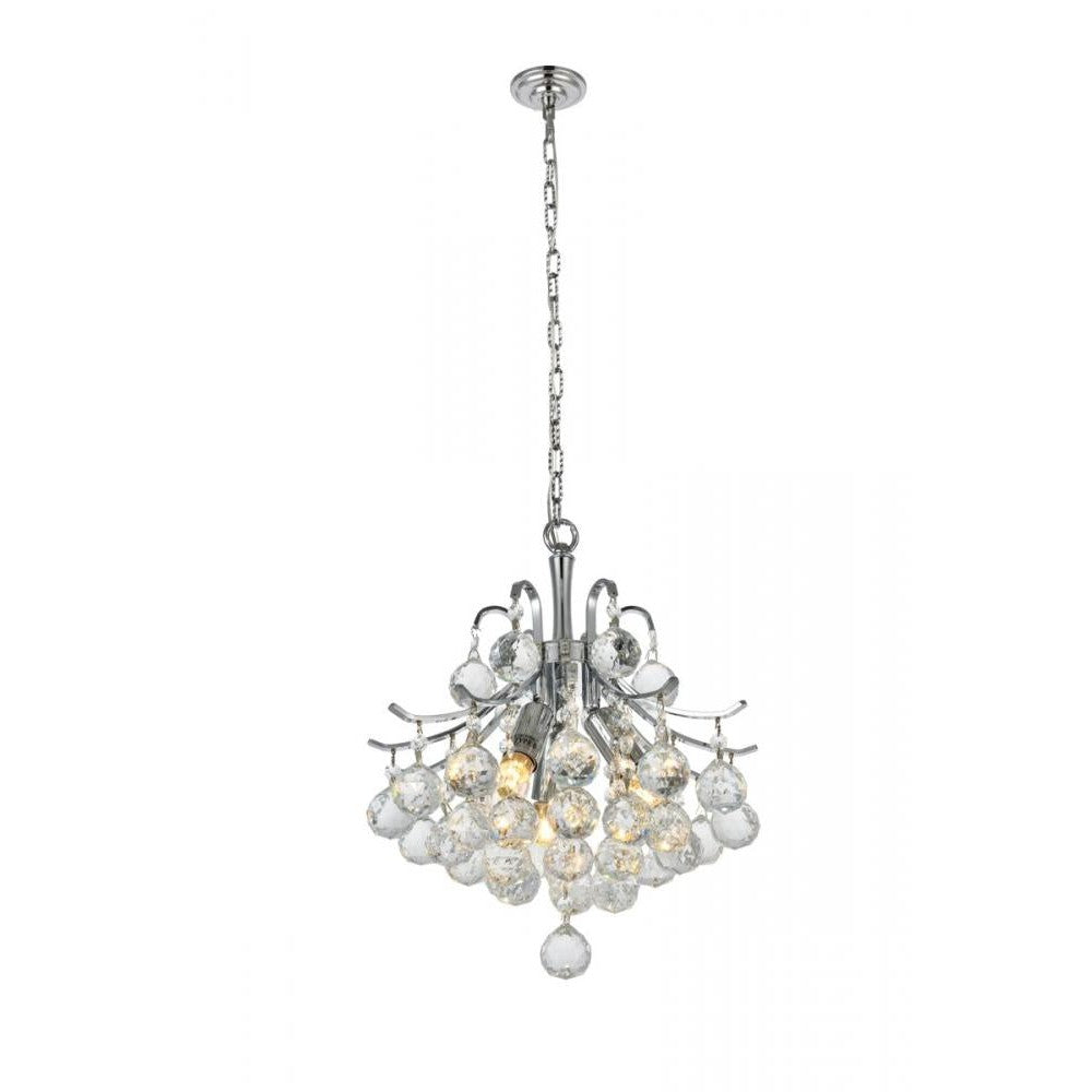 Elegant Lighting TOUREG V8000D12C/RC Mini Pendant Transitional - Chrome