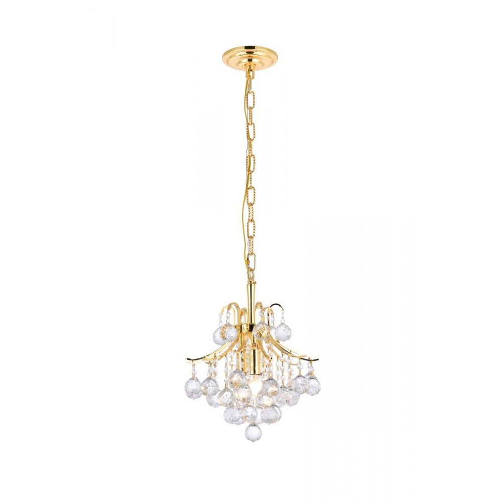 Elegant Lighting TOUREG V8000D12G/RC Mini Pendant Transitional - Gold