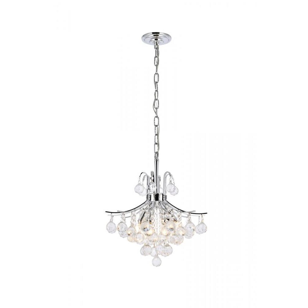 Elegant Lighting TOUREG V8000D16C/RC Pendant Transitional - Chrome