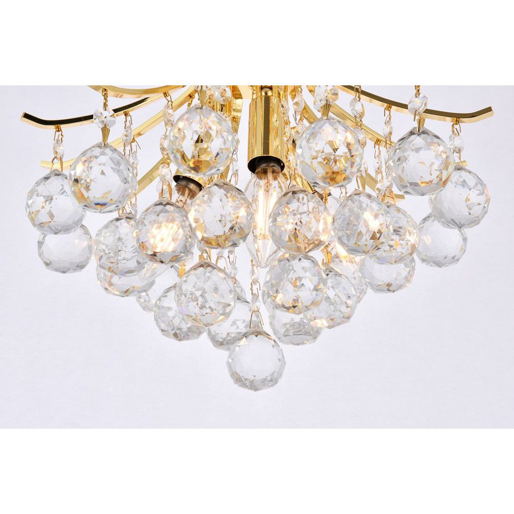 Elegant Lighting TOUREG V8000F12G/RC Flush Mount Transitional - Gold