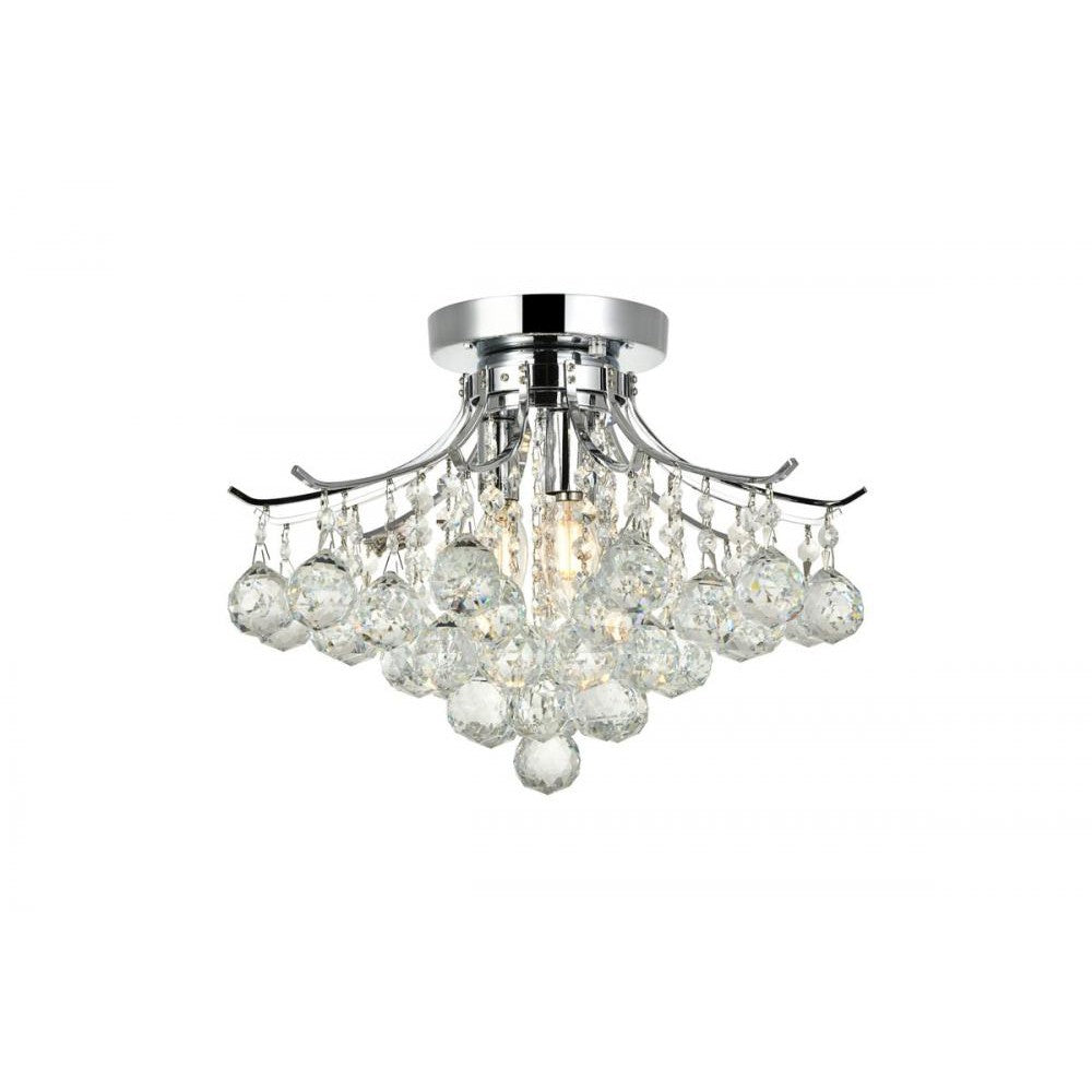 Elegant Lighting TOUREG V8000F16C/RC Flush Mount Transitional - Chrome