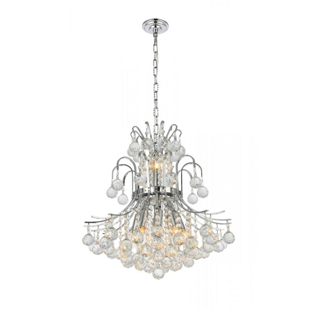 Elegant Lighting TOUREG V8001D19C/RC Pendant Transitional - Chrome