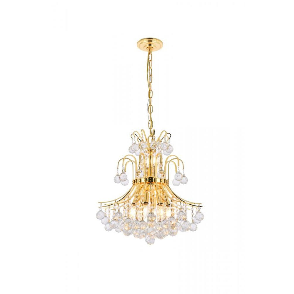 Elegant Lighting TOUREG V8001D19G/RC Pendant Transitional - Gold