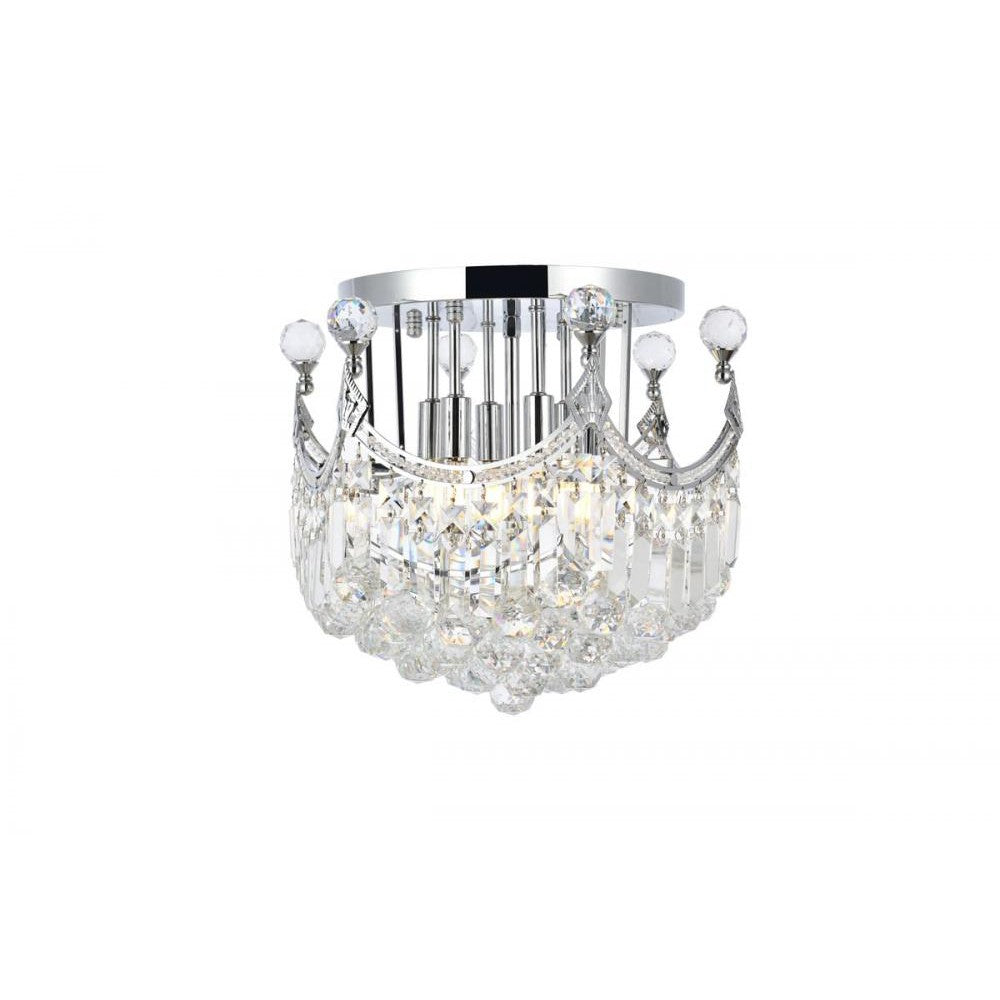 Elegant Lighting CORONA V8949F16C/RC Flush Mount Transitional - Chrome