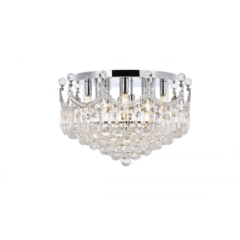 Elegant Lighting CORONA V8949F20C/RC Flush Mount Transitional - Chrome