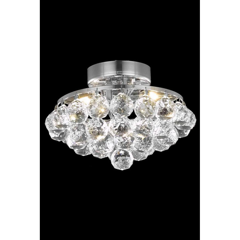 Elegant Lighting CORONA V9805F10C/RC Flush Mount Transitional - Chrome