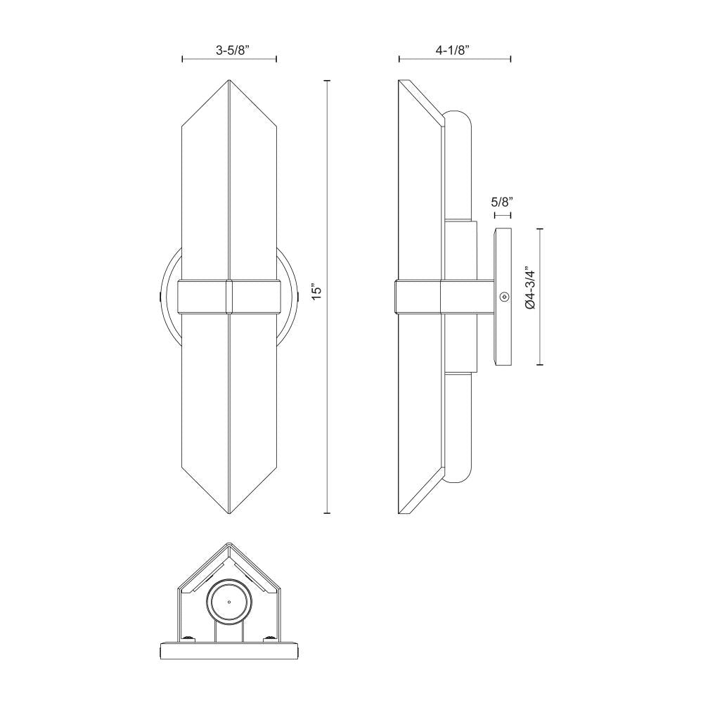 Alora Lighting VALENCIA WV334215UBAR Bathroom Fixture - Urban Bronze