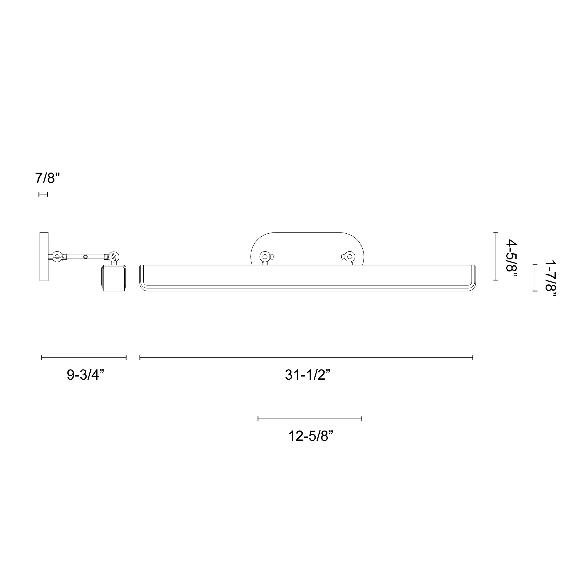Valise Picture 32-in Vintage Brass/Cognac Leather LED Wall/Picture Light