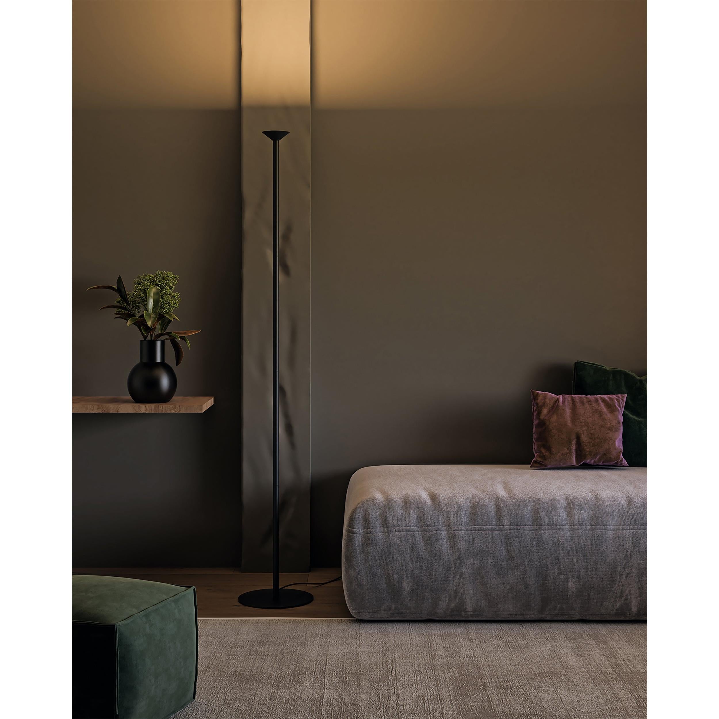 Valor 78-in Black LED Floor Lamp