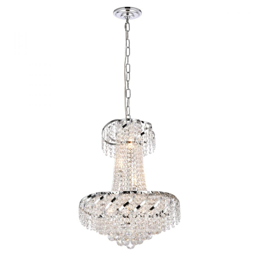 Elegant Lighting BELENUS VECA1D18C/RC Pendant Transitional - Chrome