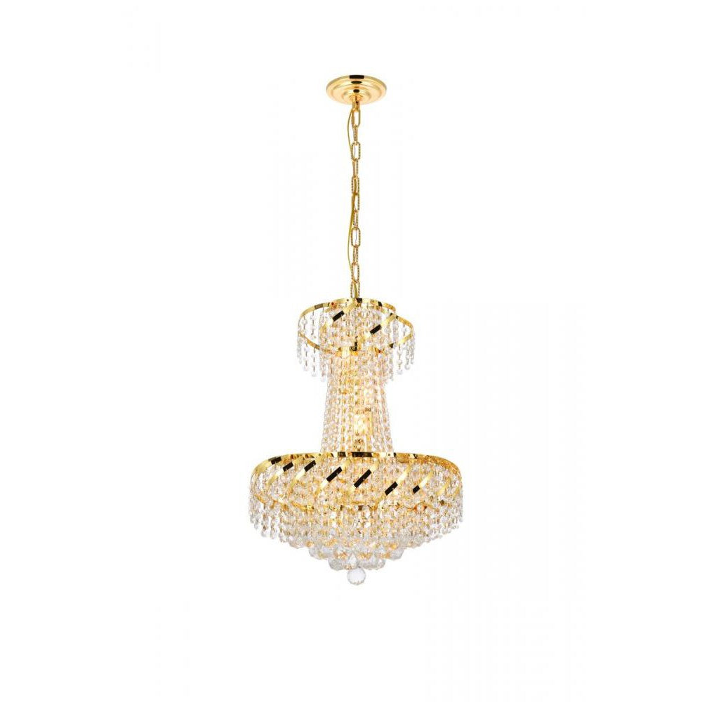 Elegant Lighting BELENUS VECA1D18G/RC Pendant Transitional - Gold