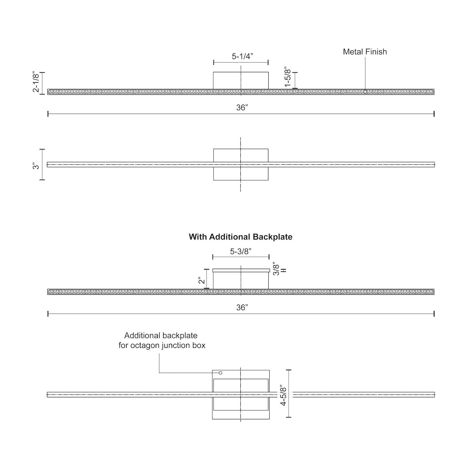 Vega Minor 36-in White LED Vanity