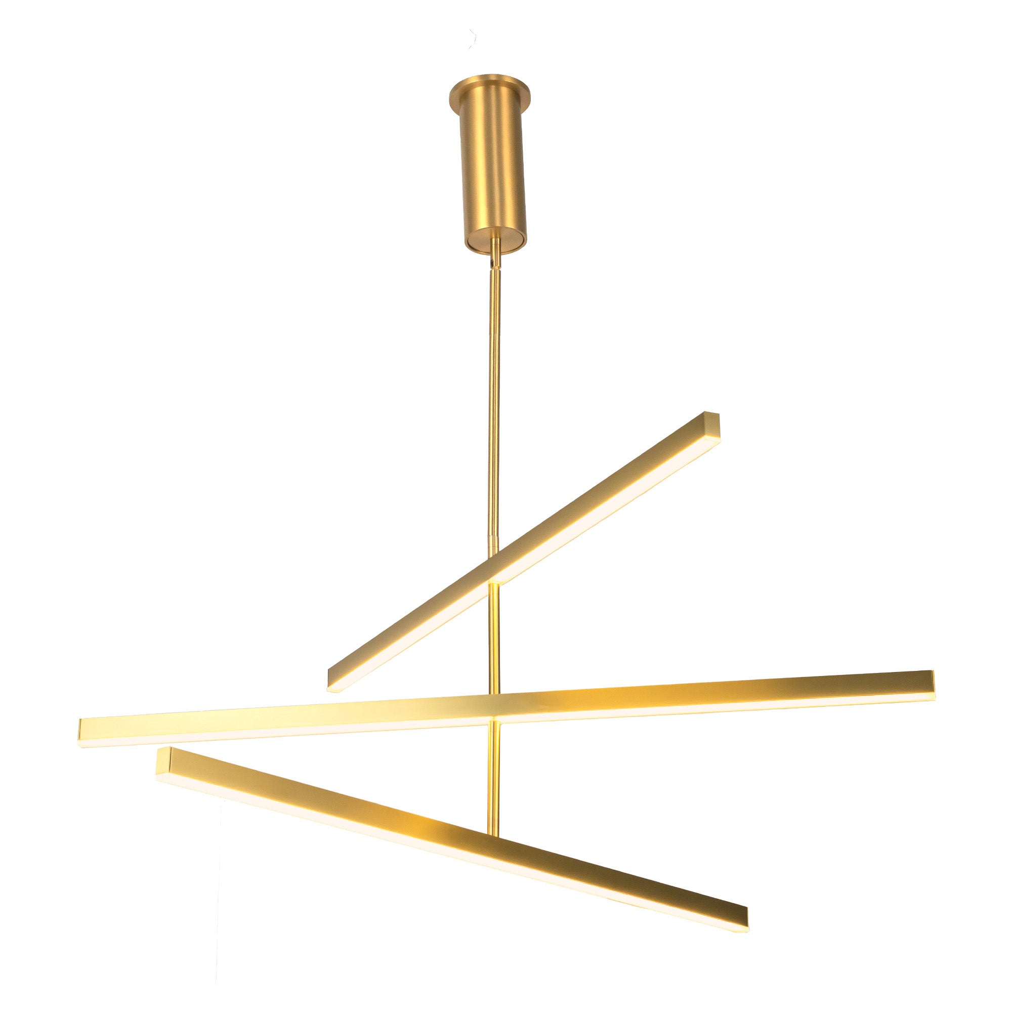 Vega 45-in Brushed Gold LED Chandeliers