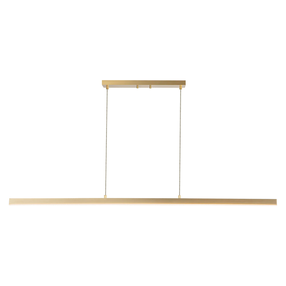 Kuzco Vega LP10356-BG Linear Pendant, 56-in, Brushed Gold, LED