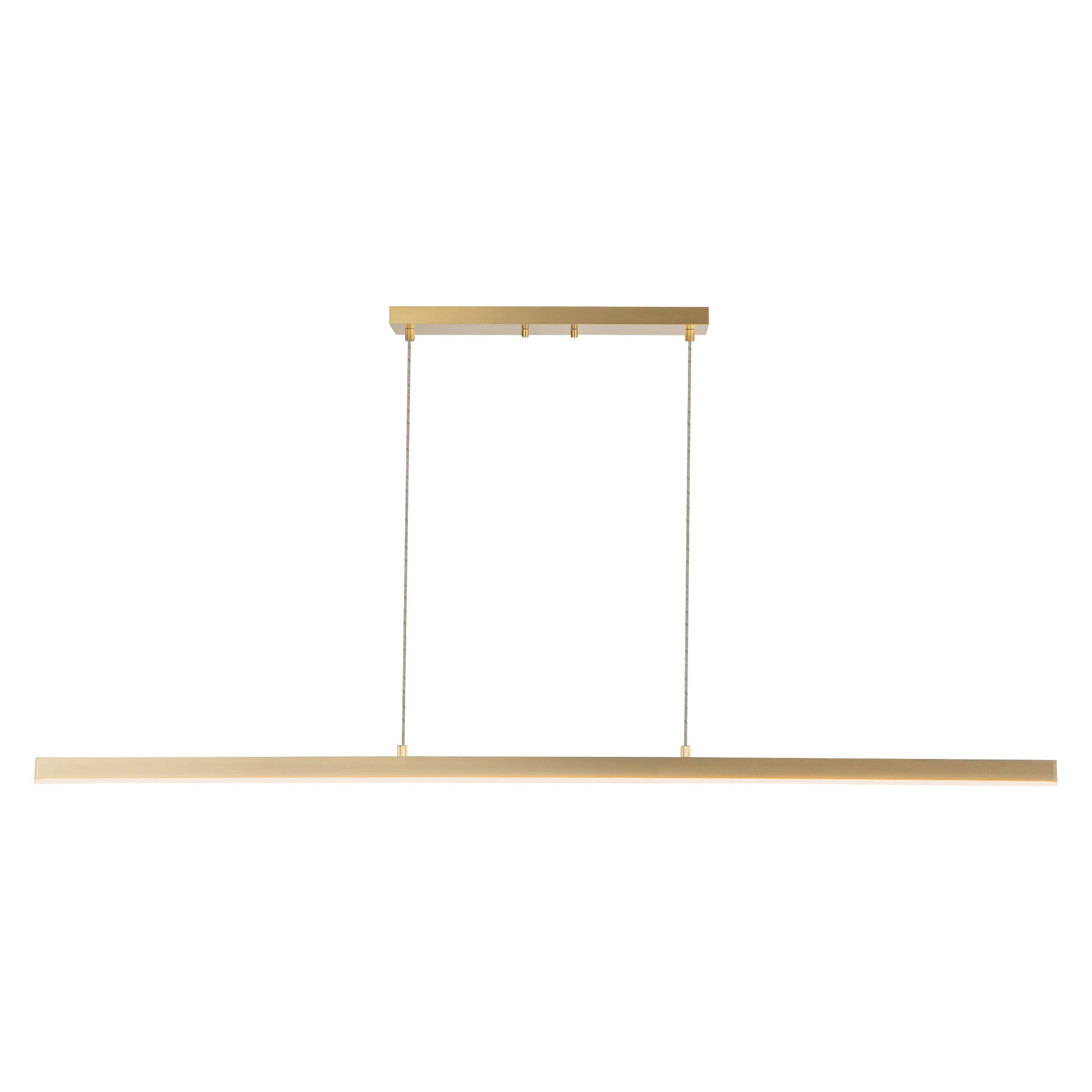 Vega 56-in Brushed Gold LED Linear Pendant