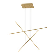 Vega Minor 3 Head LED Multi Pendant Light Fixture - Brushed Gold