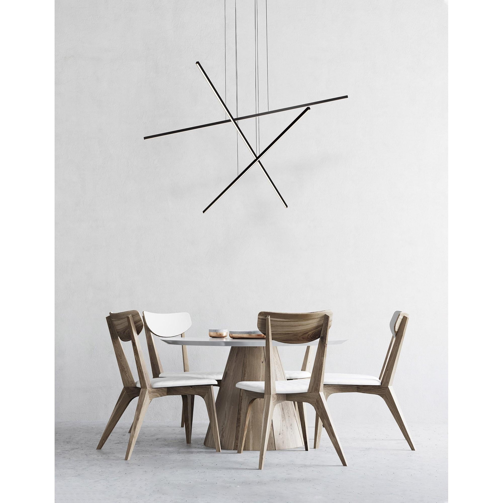 Vega Minor 3 Head Black LED Multi Pendant