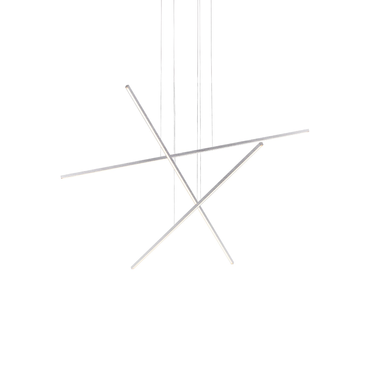 Vega Minor 3 Head Brushed Nickel LED Multi Pendant