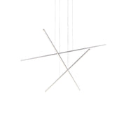 Vega Minor 3 Head Brushed Nickel LED Multi Pendant