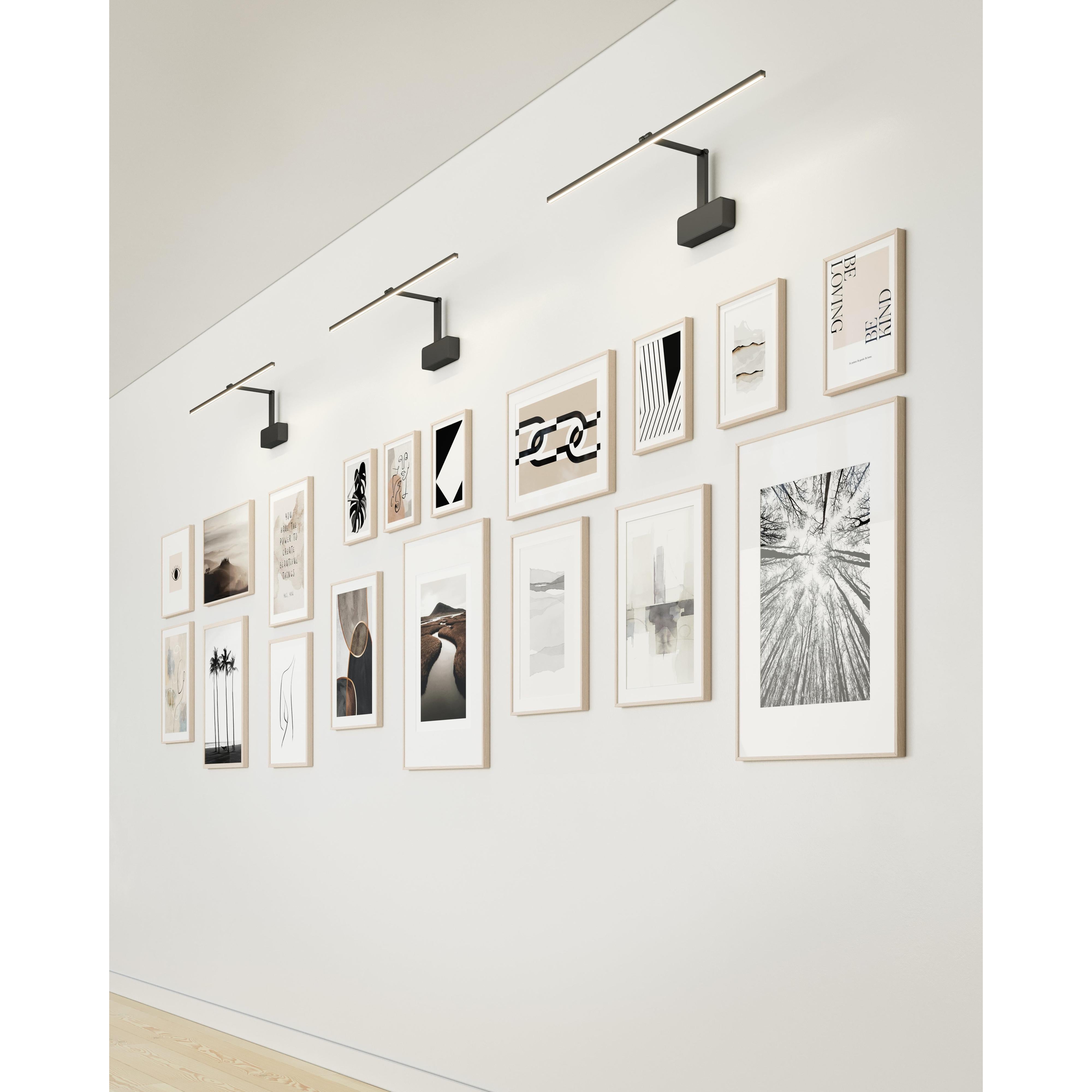 Vega Minor Picture 34-in Black LED Wall/Picture Light