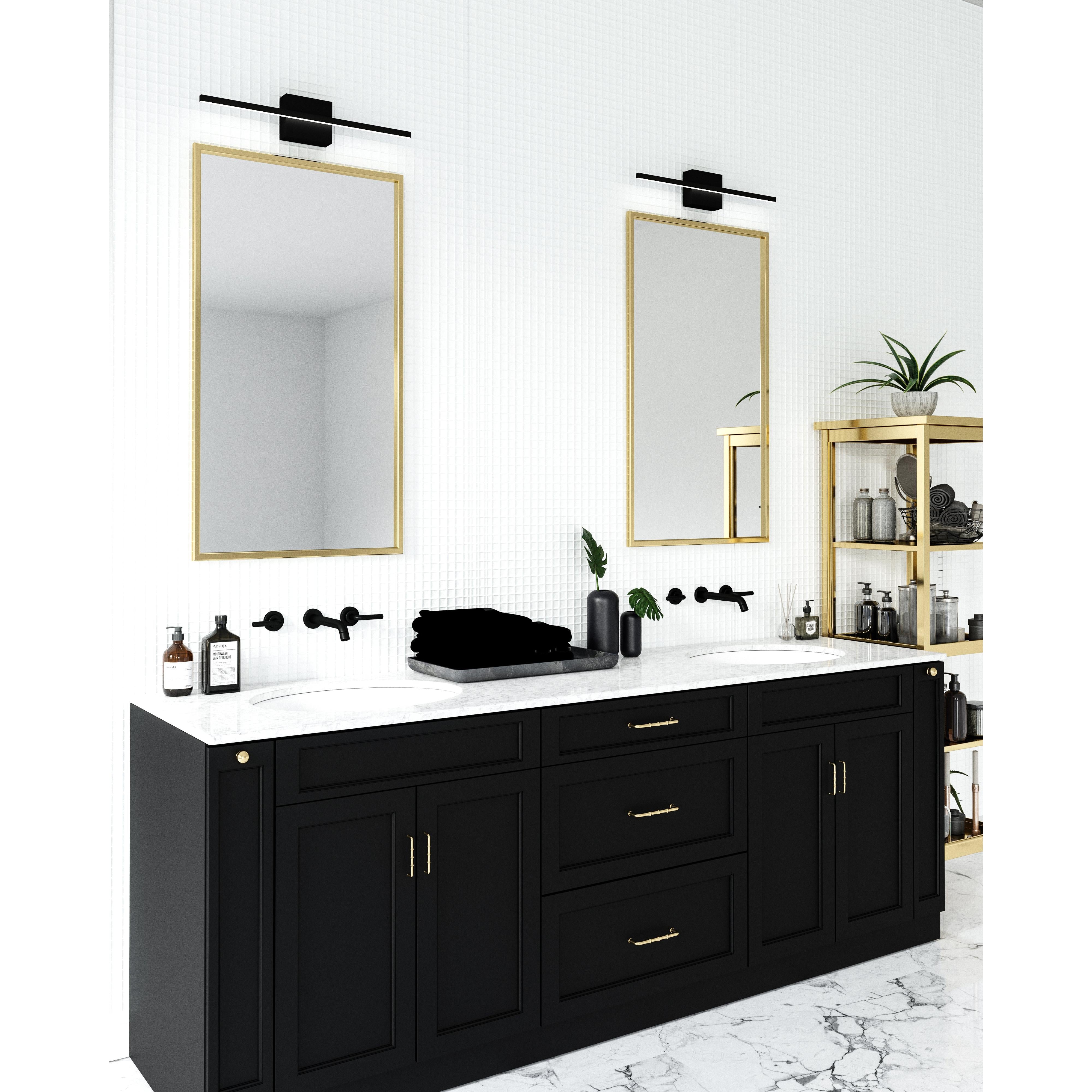 Vega Minor 24-in Black LED Vanity
