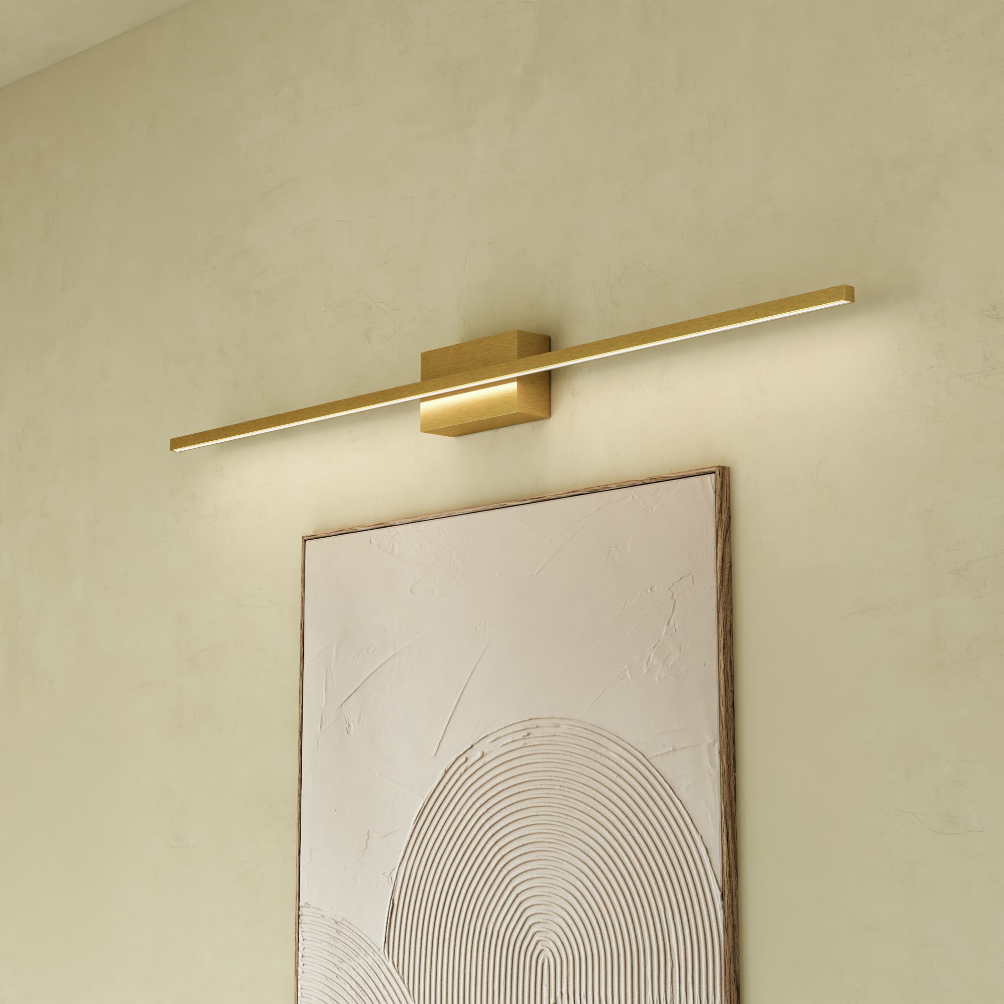 Vega Minor 36-in Brushed Gold LED Vanity