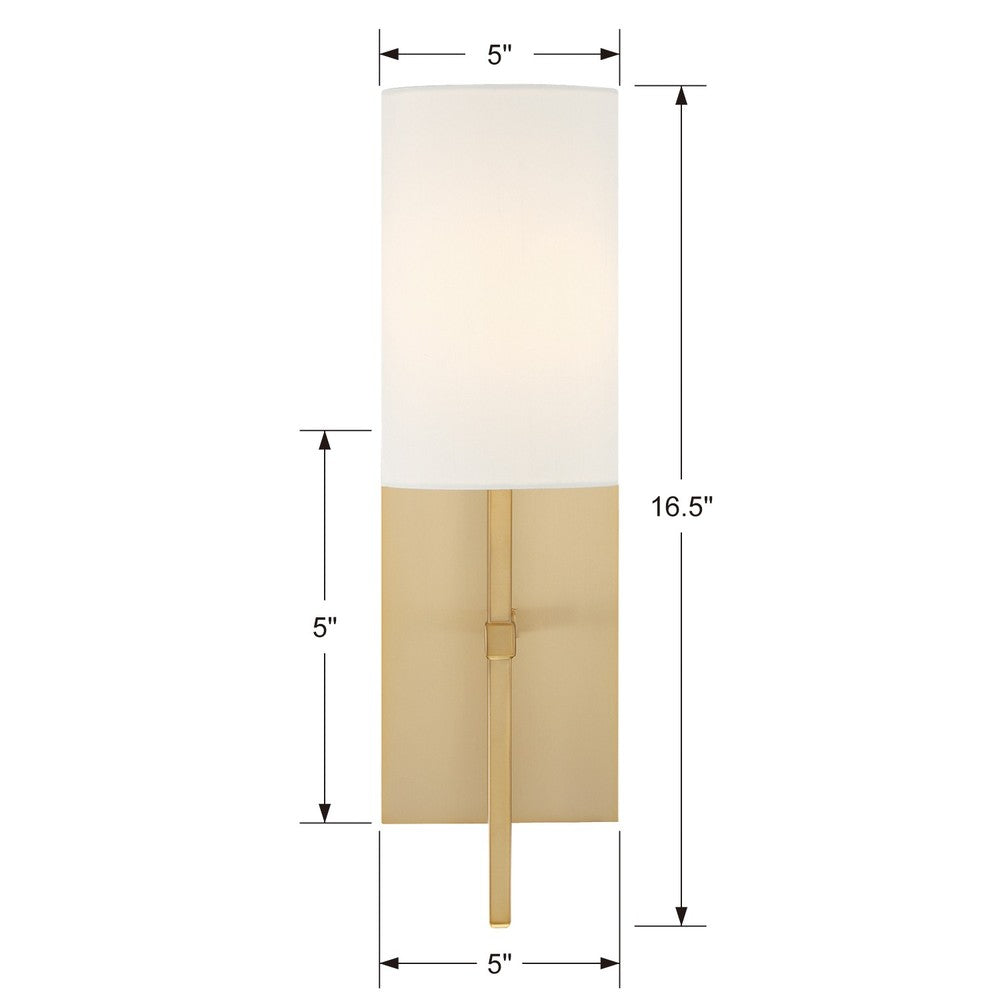 Crystorama VERONICA VER-241-AG Sconce Modern - Aged Brass