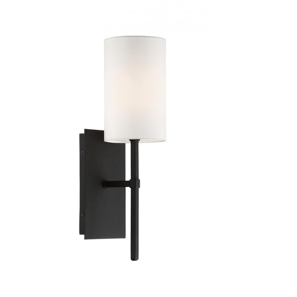 Veronica 1 Light Black Forged Sconce