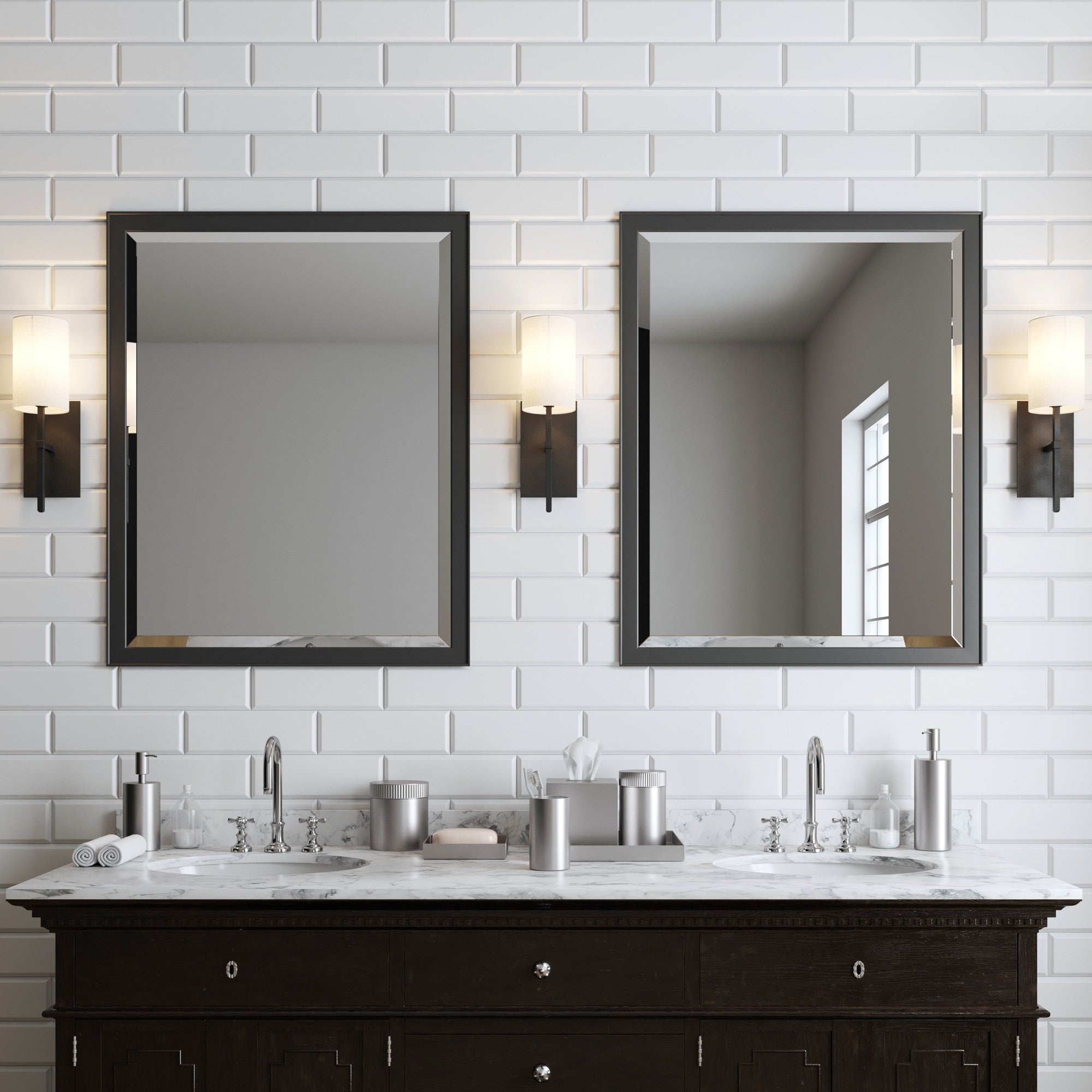 Crystorama Veronica VER-241-BF – 5 Inch – 1 Light – Sconce – Black Forged – Damp Rated