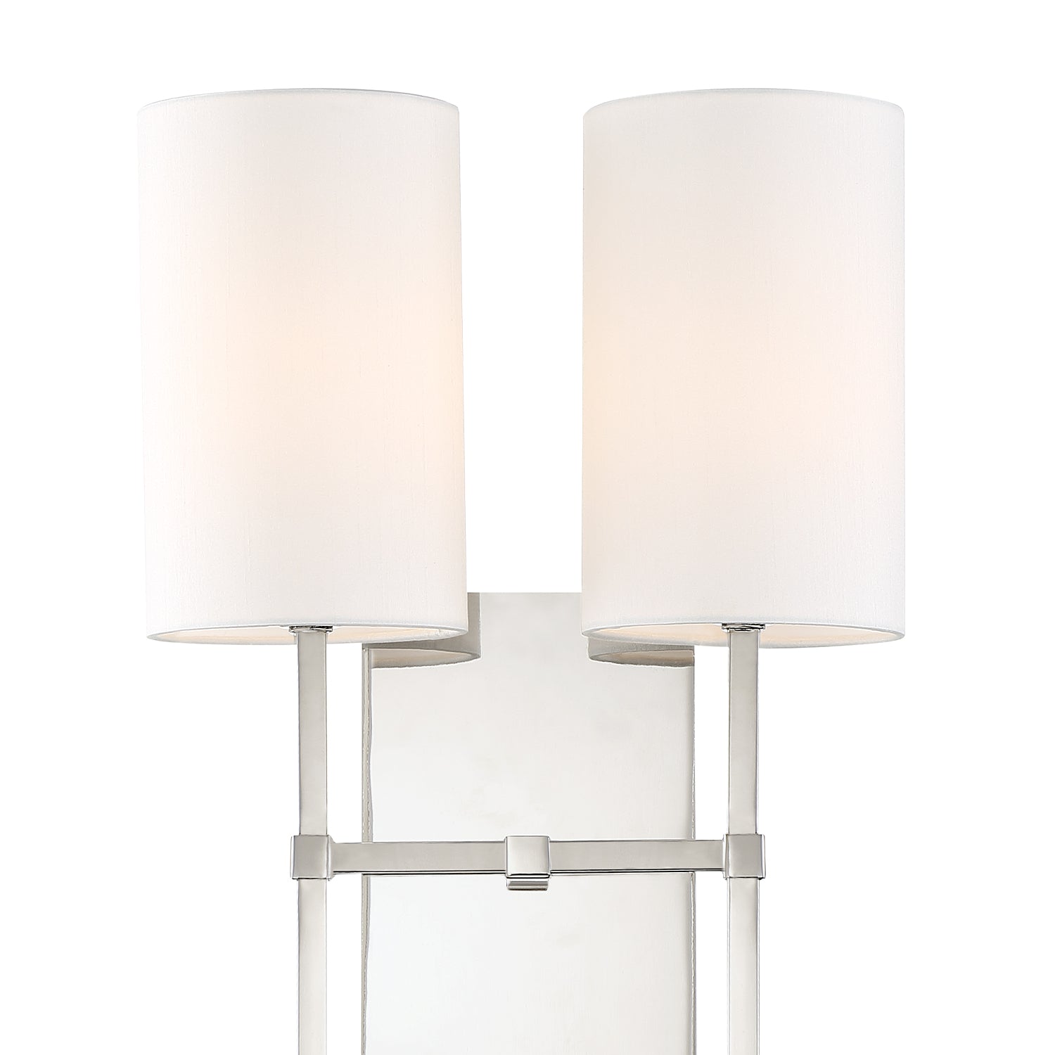 Crystorama Veronica VER-242-PN – 11 Inch – 2 Light – Sconce – Polished Nickel – Damp Rated