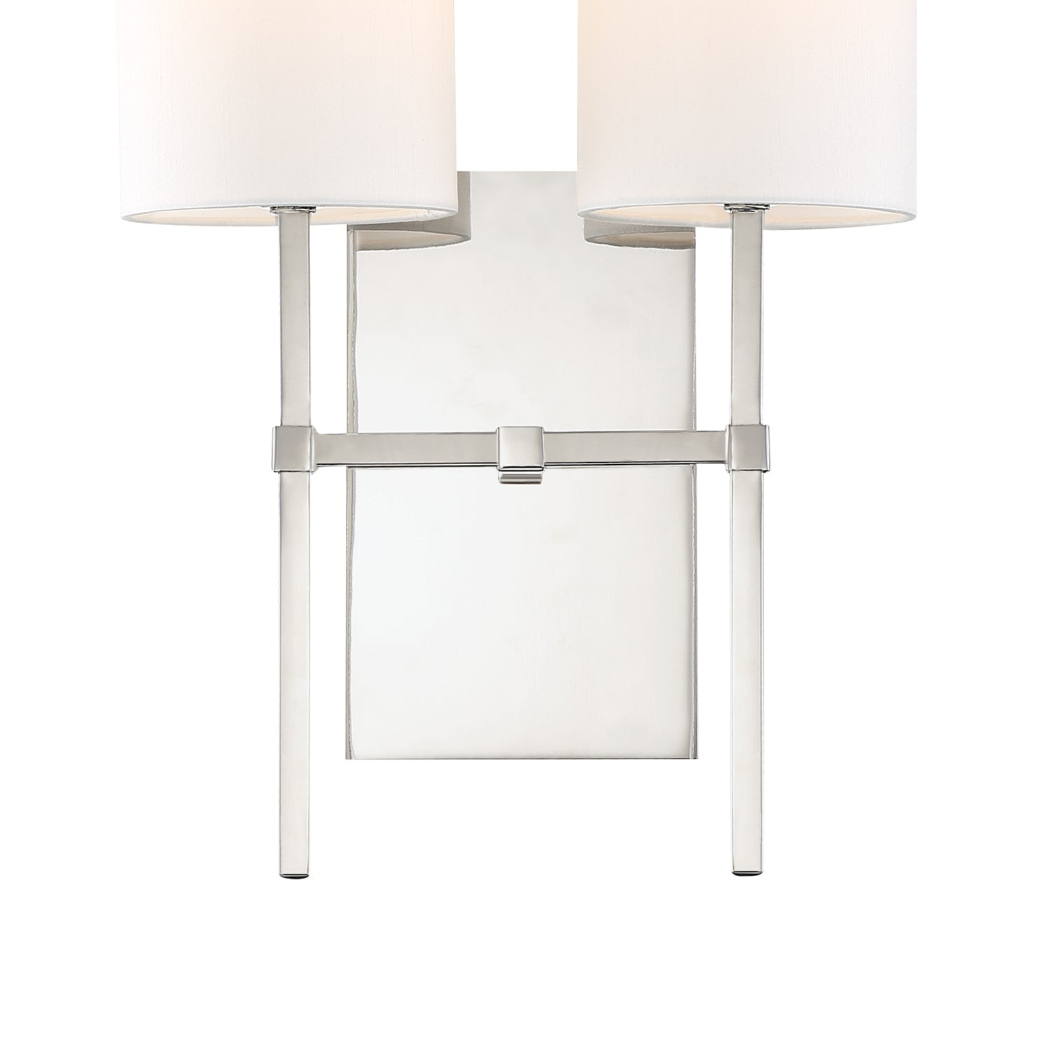 Crystorama Veronica VER-242-PN – 11 Inch – 2 Light – Sconce – Polished Nickel – Damp Rated