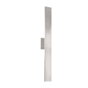 Kuzco Lighting AT7935-BN Vesta 36-in Brushed Nickel LED All-terior Wall Light Fixture, UL Damp Rated, Brushed Nickel