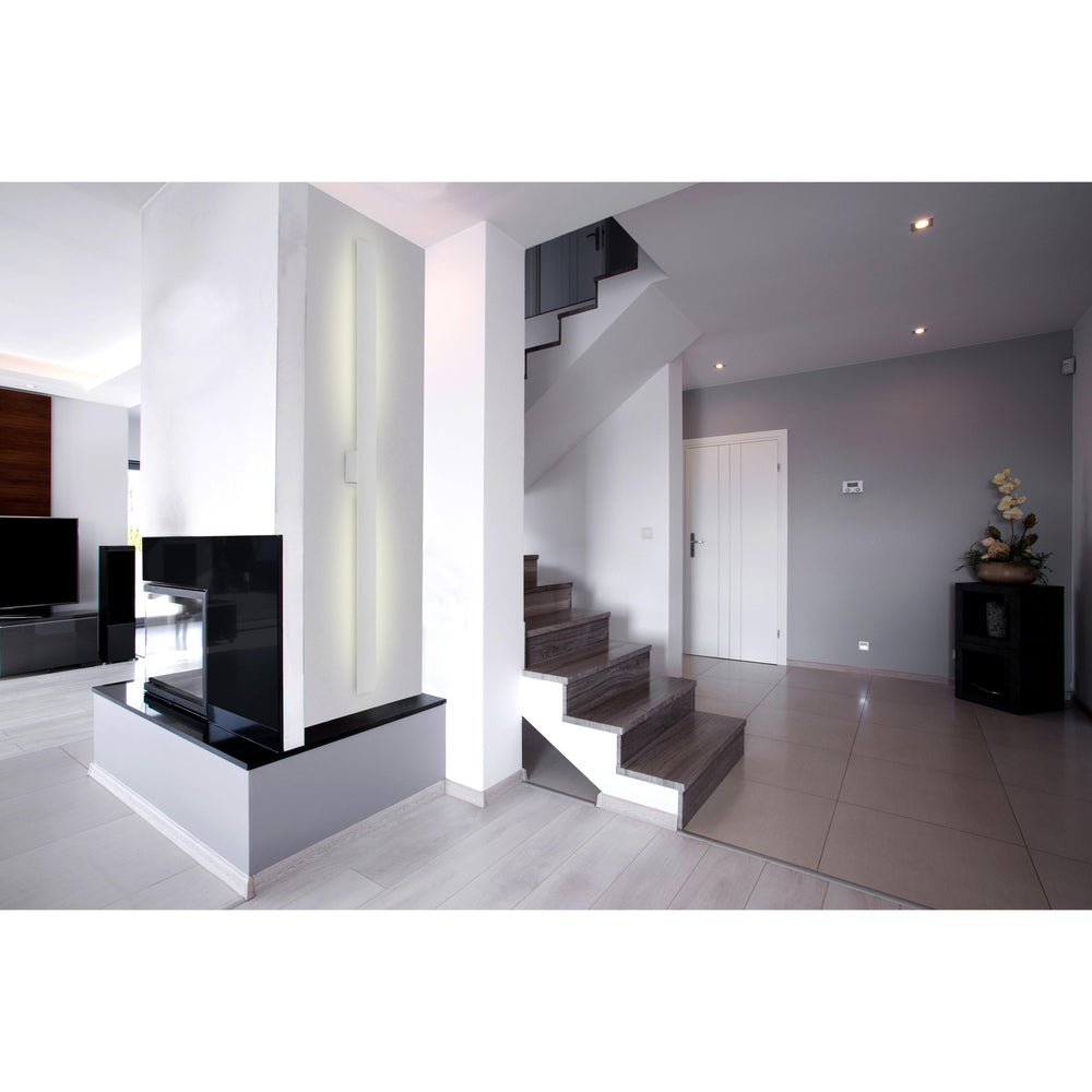 Kuzco Lighting AT7972-WH Vesta 72-in Wall Sconce, UL Damp Rated, White