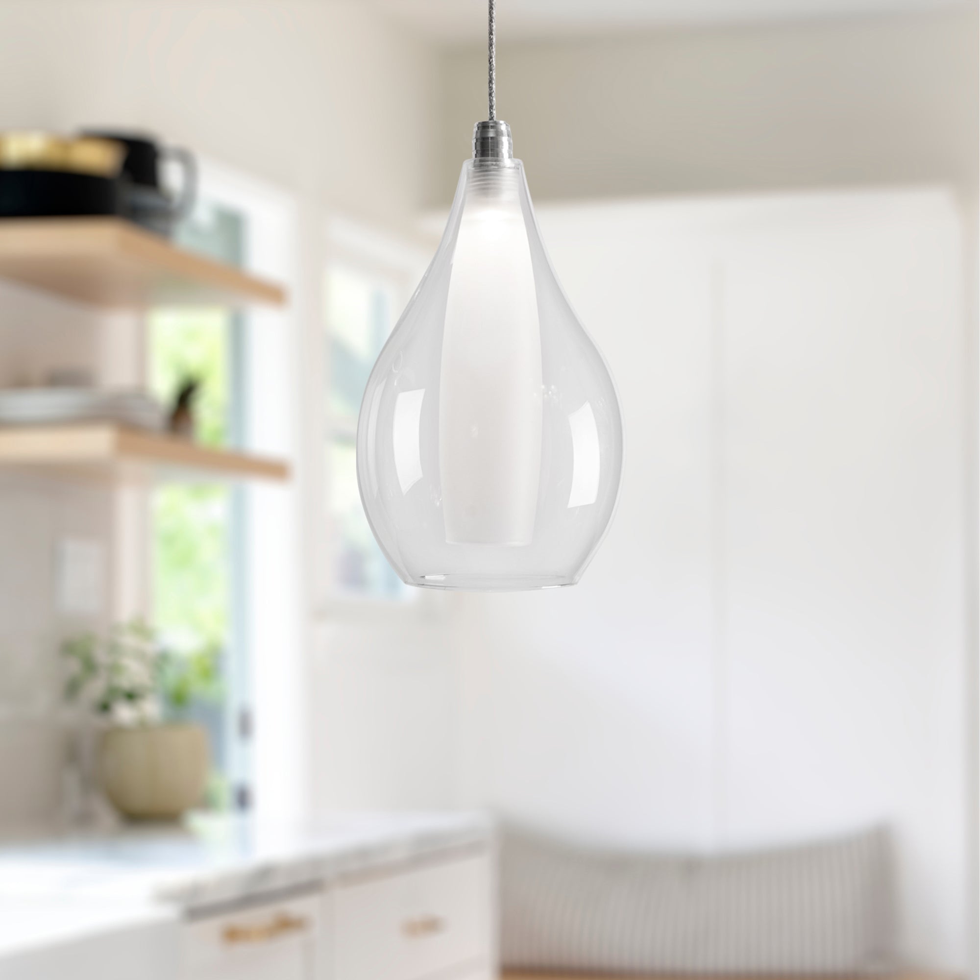 Victoria 5-in Chrome LED Pendant
