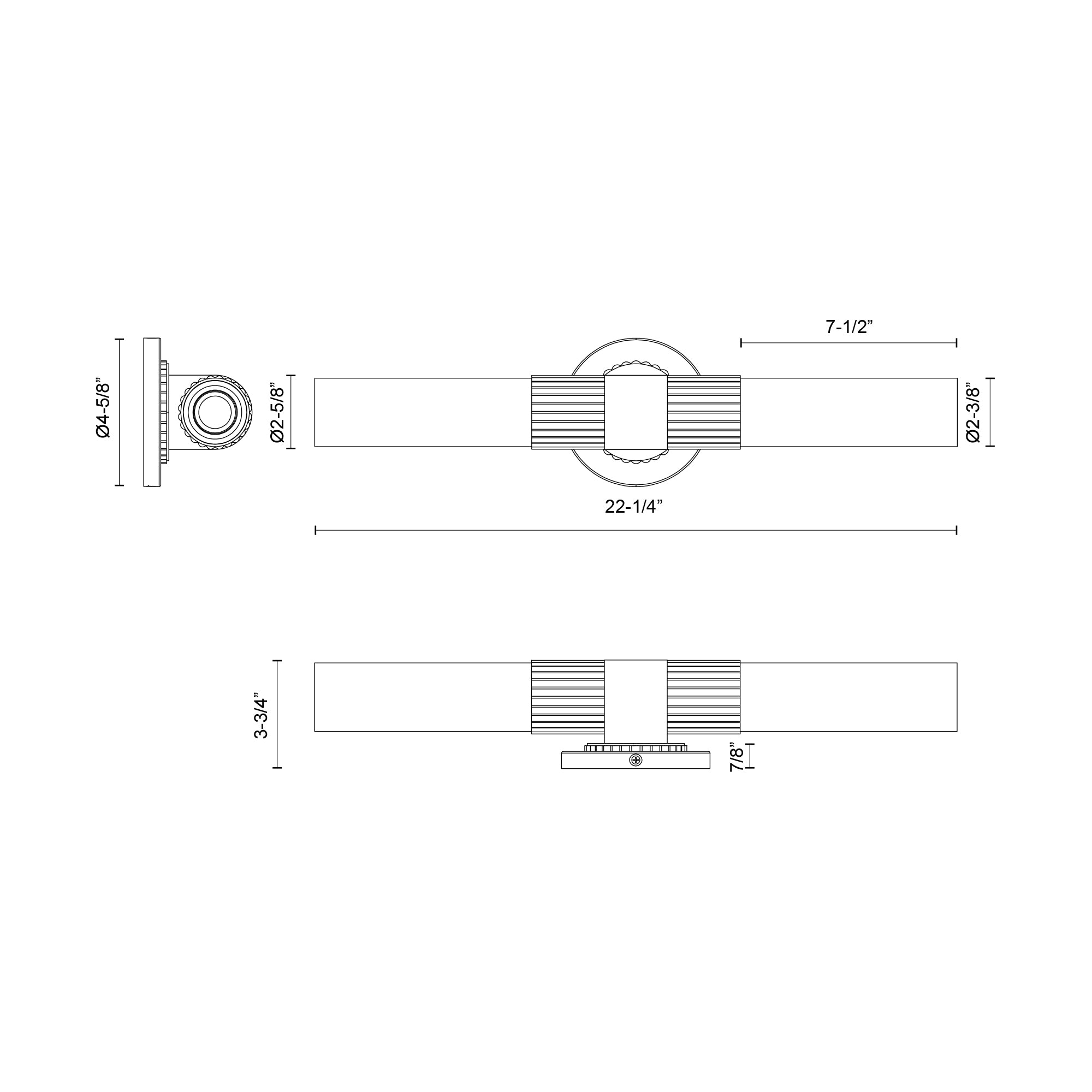 Rue 22-in Brushed Gold 2 Lights Vanity