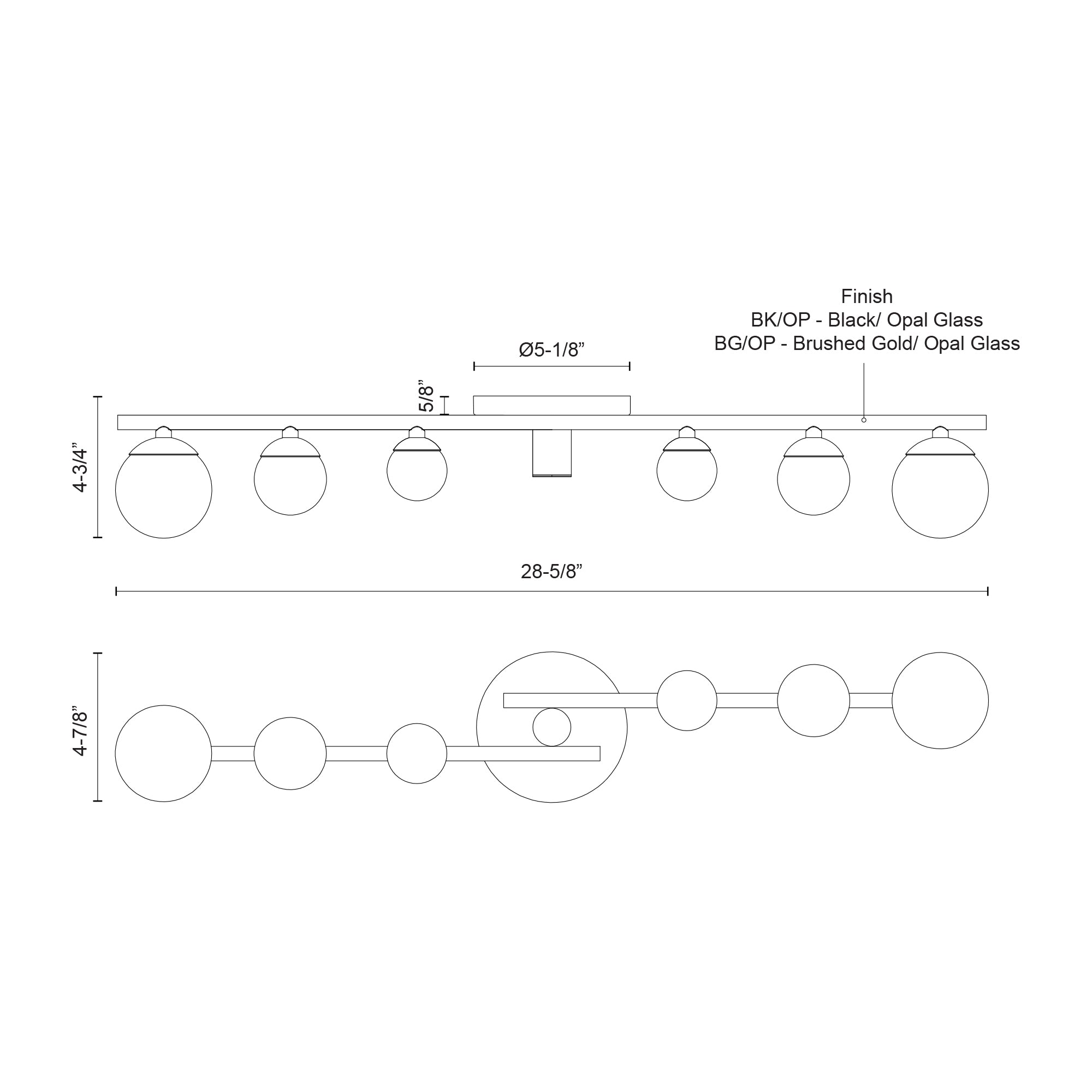 Juniper 29-in Brushed Gold/Opal Glass LED Vanity