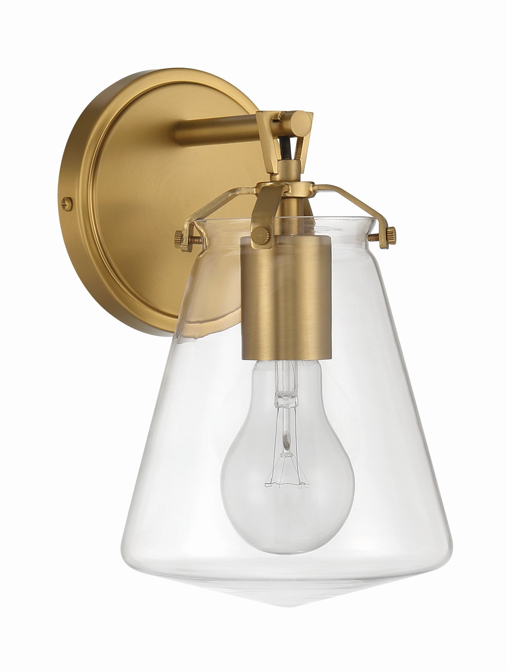 Crystorama Voss VSS-7001-LG – 5.75 Inch – 1 Light – Sconce – Luxe Gold – Damp Rated