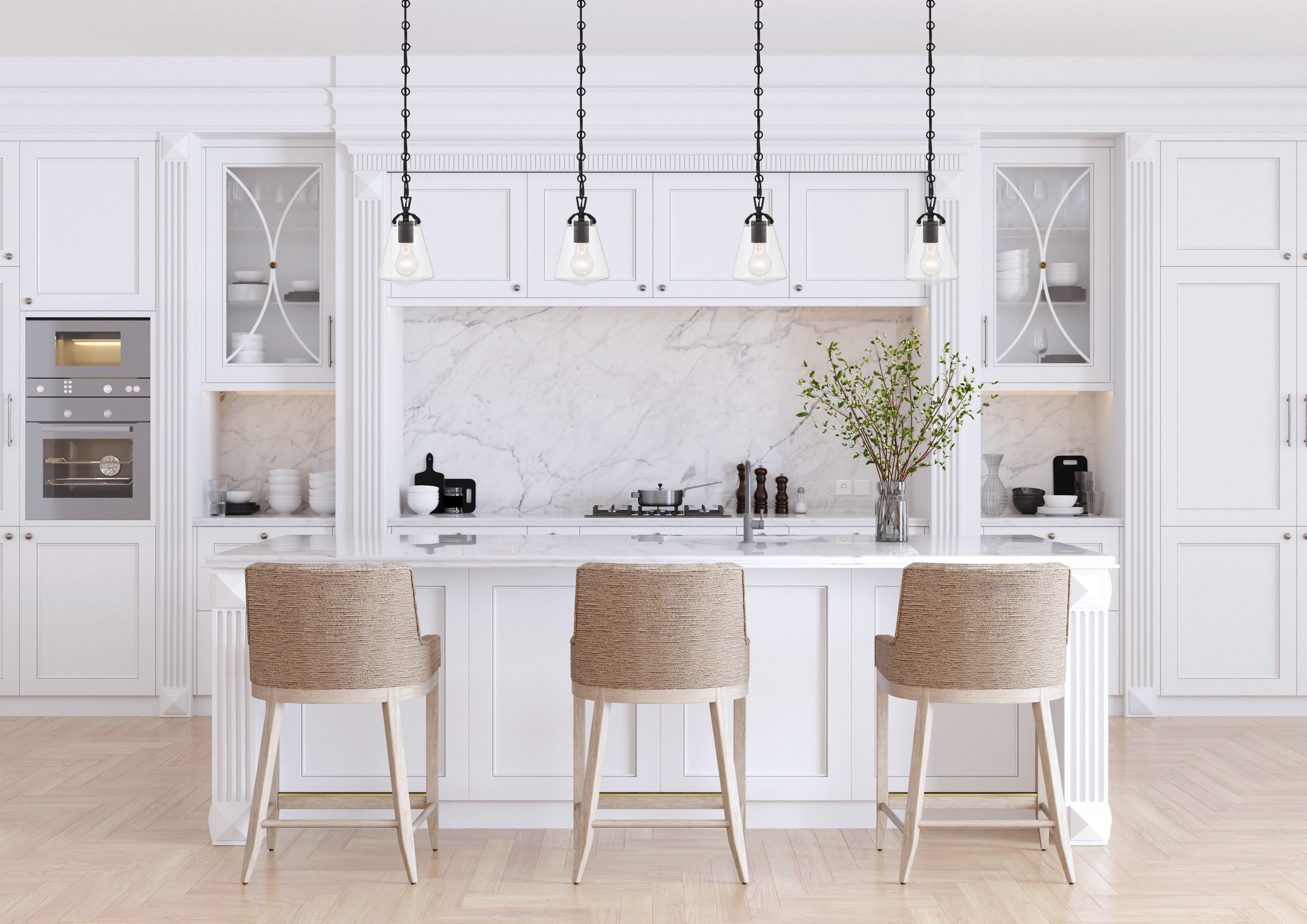 Crystorama Voss VSS-7002-MK – 5.75 Inch – 1 Light – Pendant Light – Matte Black – Damp Rated