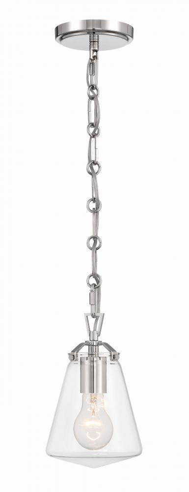 Crystorama VOSS VSS-7002-PN Mini Pendant Modern - Polished Nickel